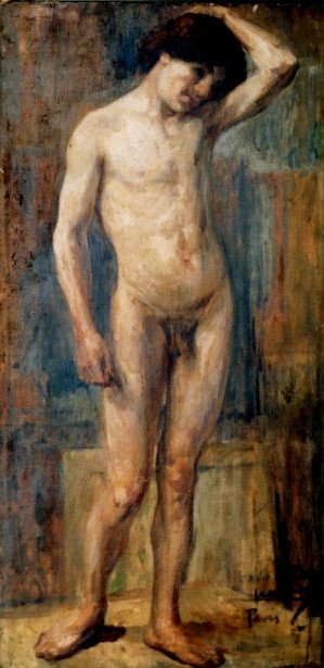 Male Nude by Lucilio de Albuquerque